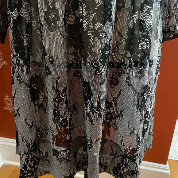 Club Monaco little black dress. This sheer dress is perfect for any occasion. - Picture 4 of 11